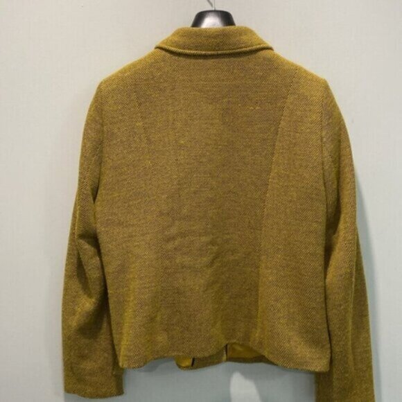 Laura Buttoned Jacket Yellow Blazer Size 16 - Picture 13 of 15